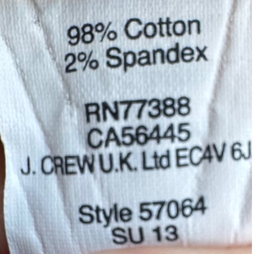 J.Crew Cafe Capri Pants Women's 12 Tan Excellent Business Casual Cotton Stretch - Picture 7 of 7
